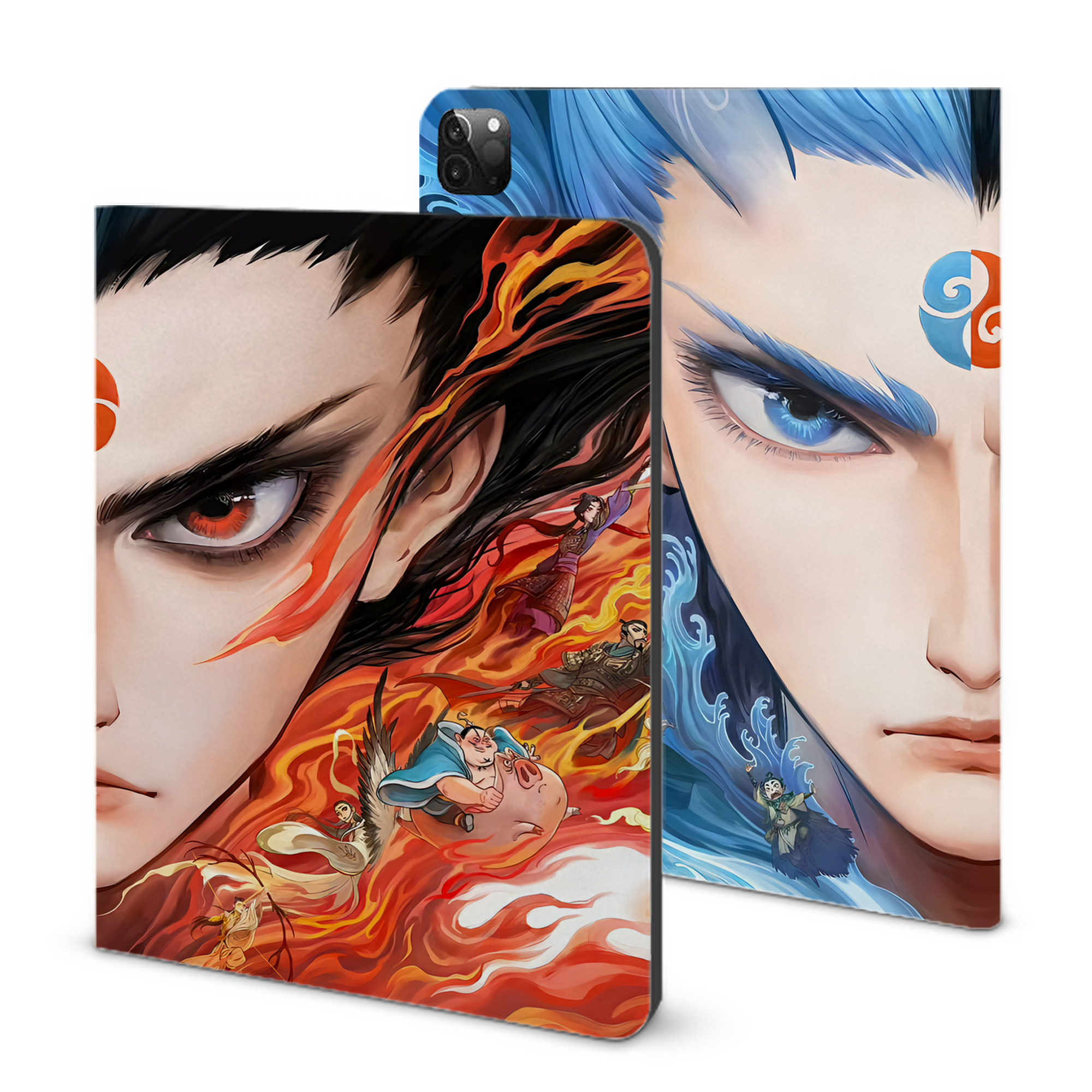 （画像用） Ne Zha 2 ナタ 魔童の大暴れ IPadケース ペンホルダー付き ブックスタイルデザイン